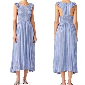 Free People Chambray Butterflies Maxi Dress